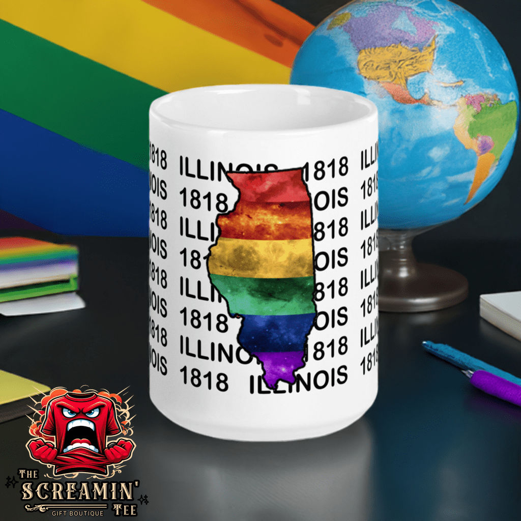 LGBTQ STATES MUG - ILLINOIS - The Screamin' Tee