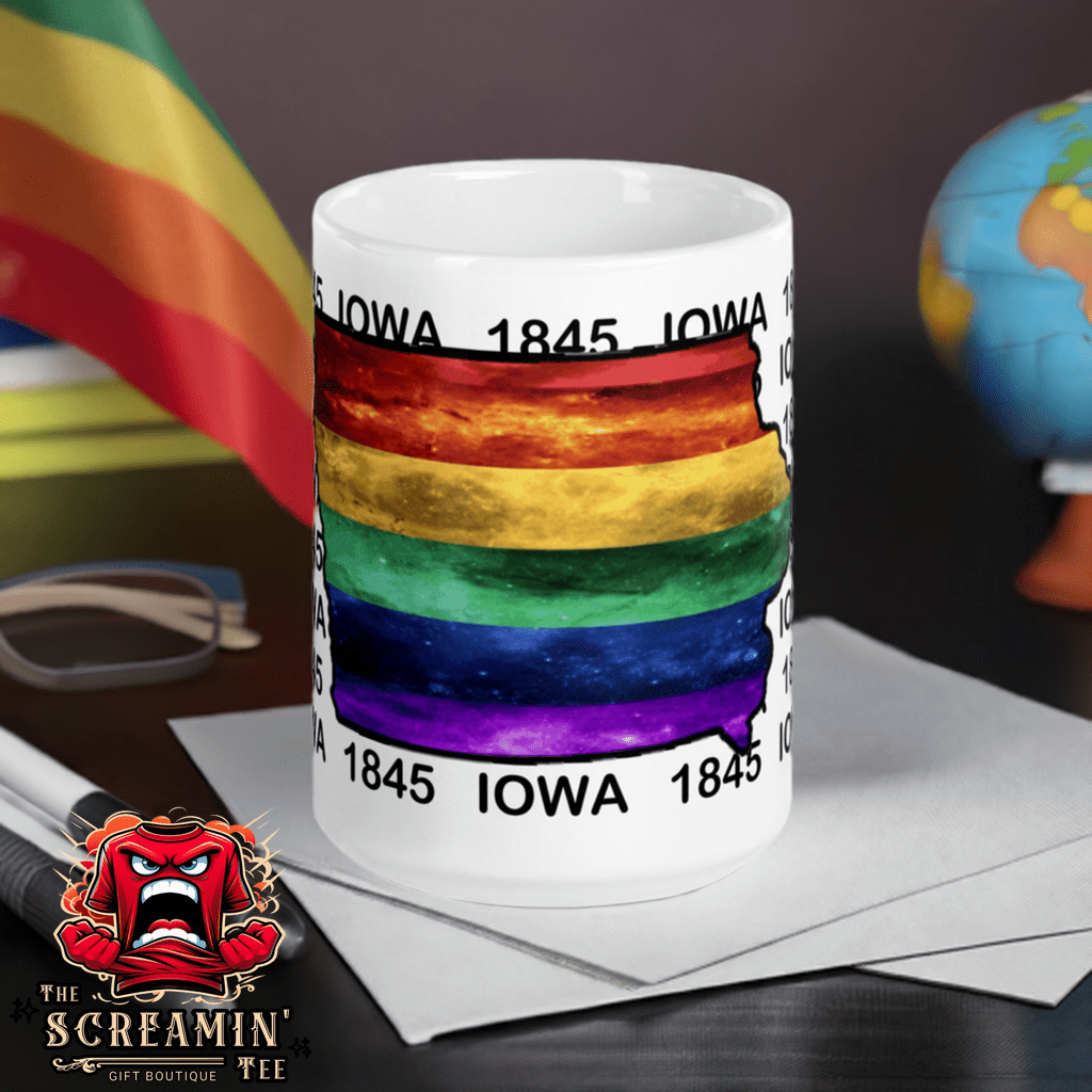 LGBTQ STATES MUG - IOWA - The Screamin' Tee