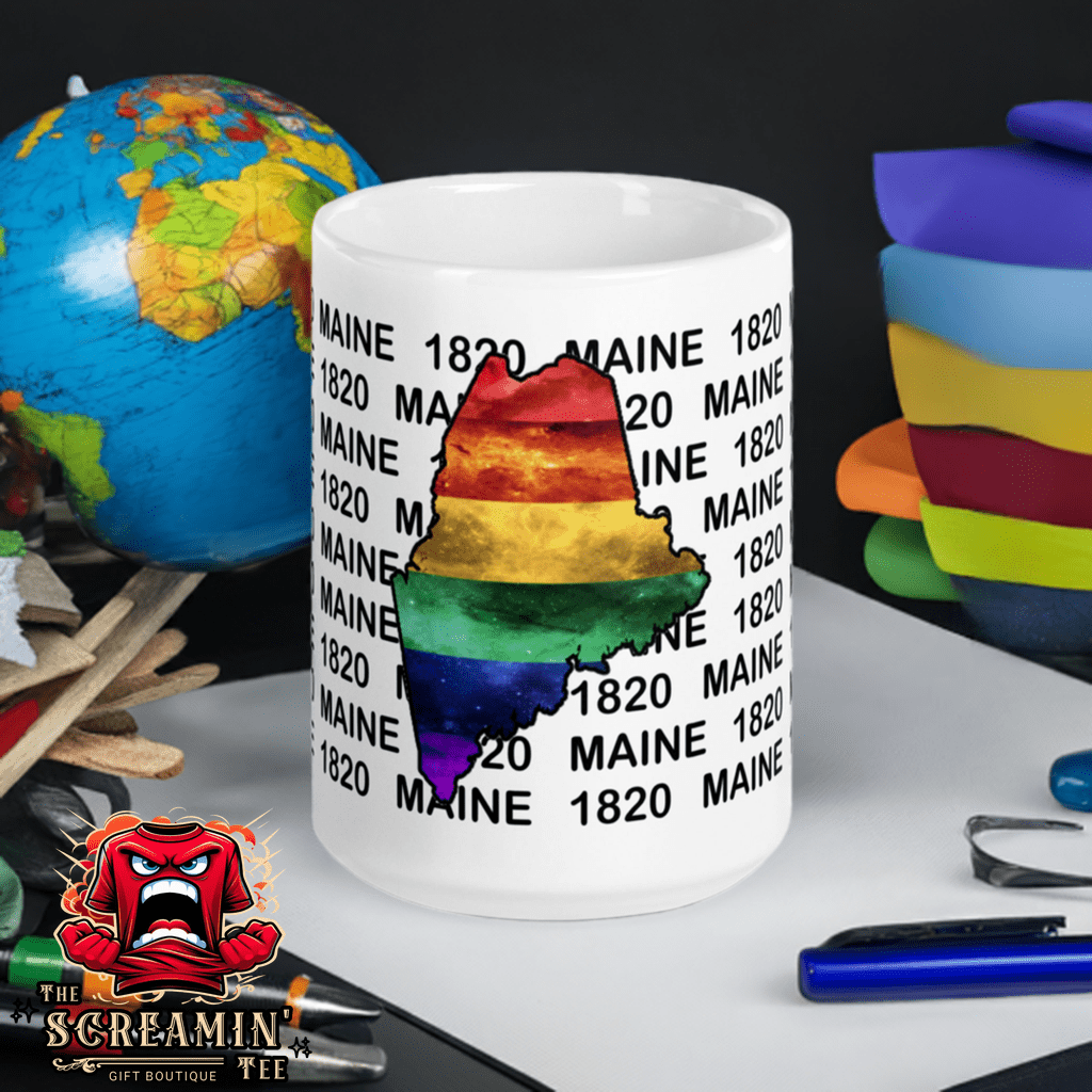 LGBTQ STATES MUG - MAINE - The Screamin' Tee