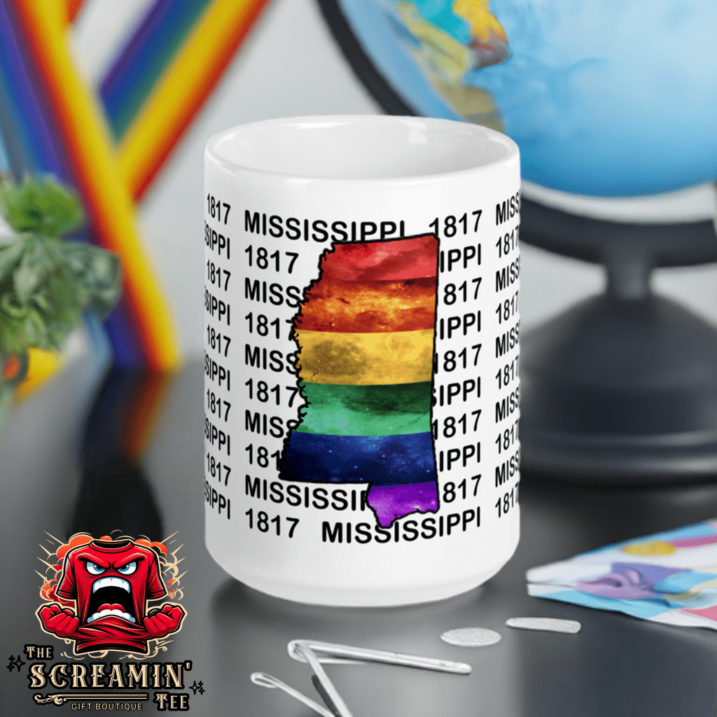 LGBTQ STATES MUG - MISSISSIPPI - The Screamin' Tee