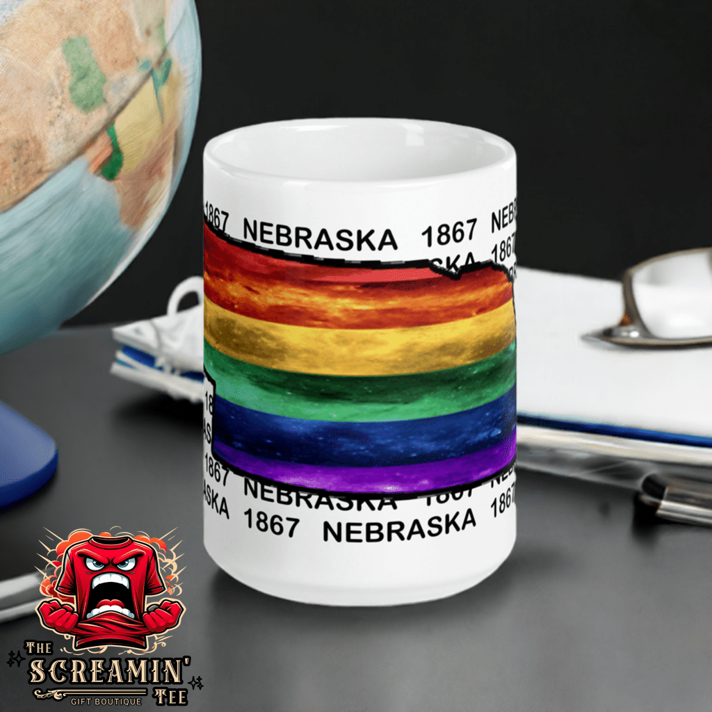 LGBTQ STATES MUG - NEBRASKA - The Screamin' Tee