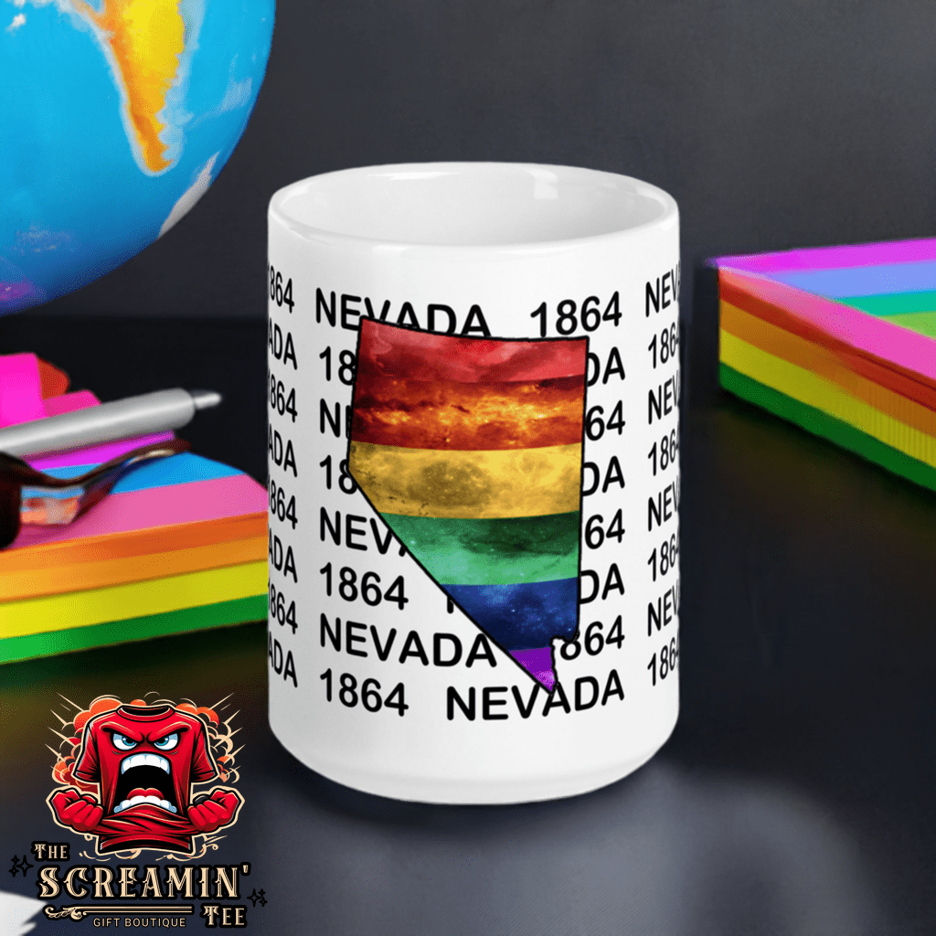 LGBTQ STATES MUG - NEVADA - The Screamin' Tee