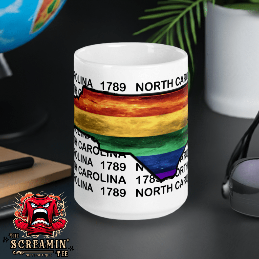 LGBTQ STATES MUG - NORTH CAROLINA - The Screamin' Tee