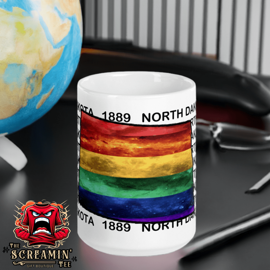 LGBTQ STATES MUG - NORTH DAKOTA - The Screamin' Tee