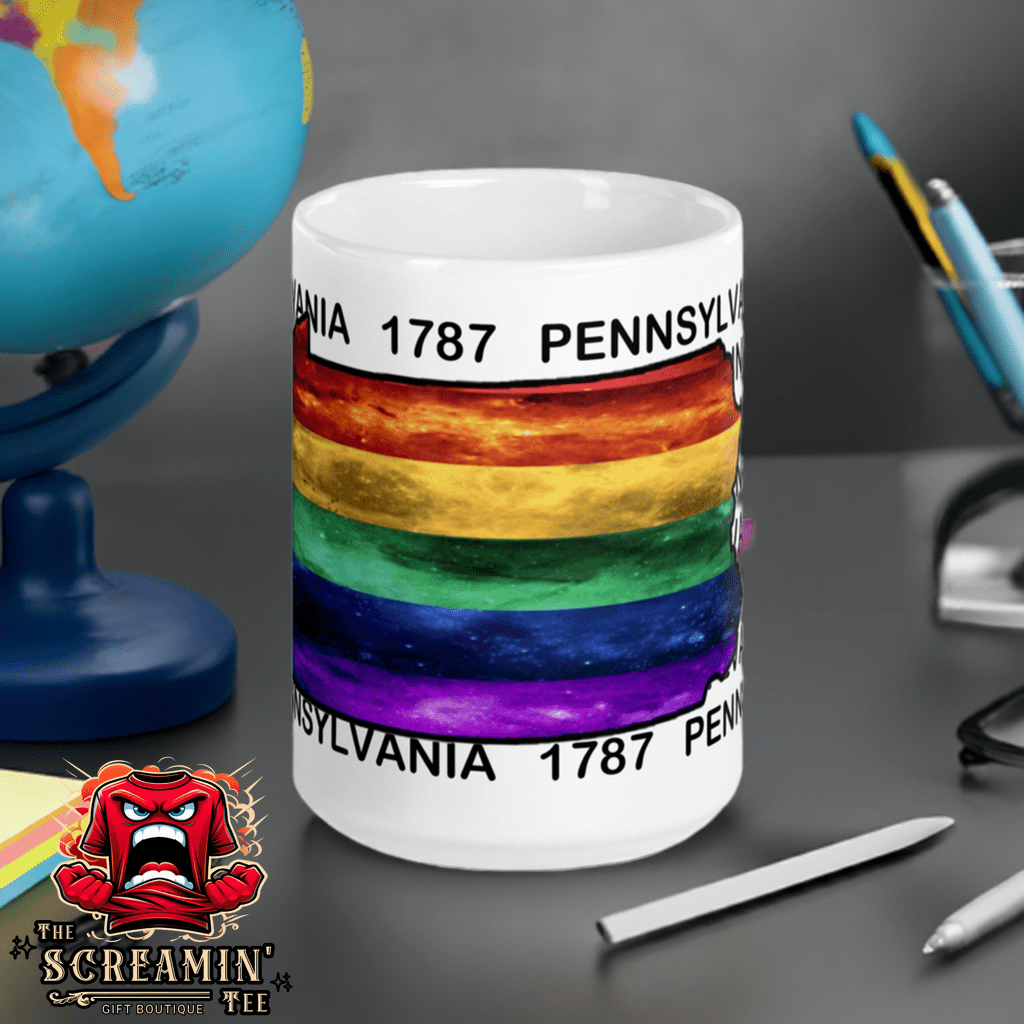 LGBTQ STATES MUG - PENNSYLVANIA - The Screamin' Tee