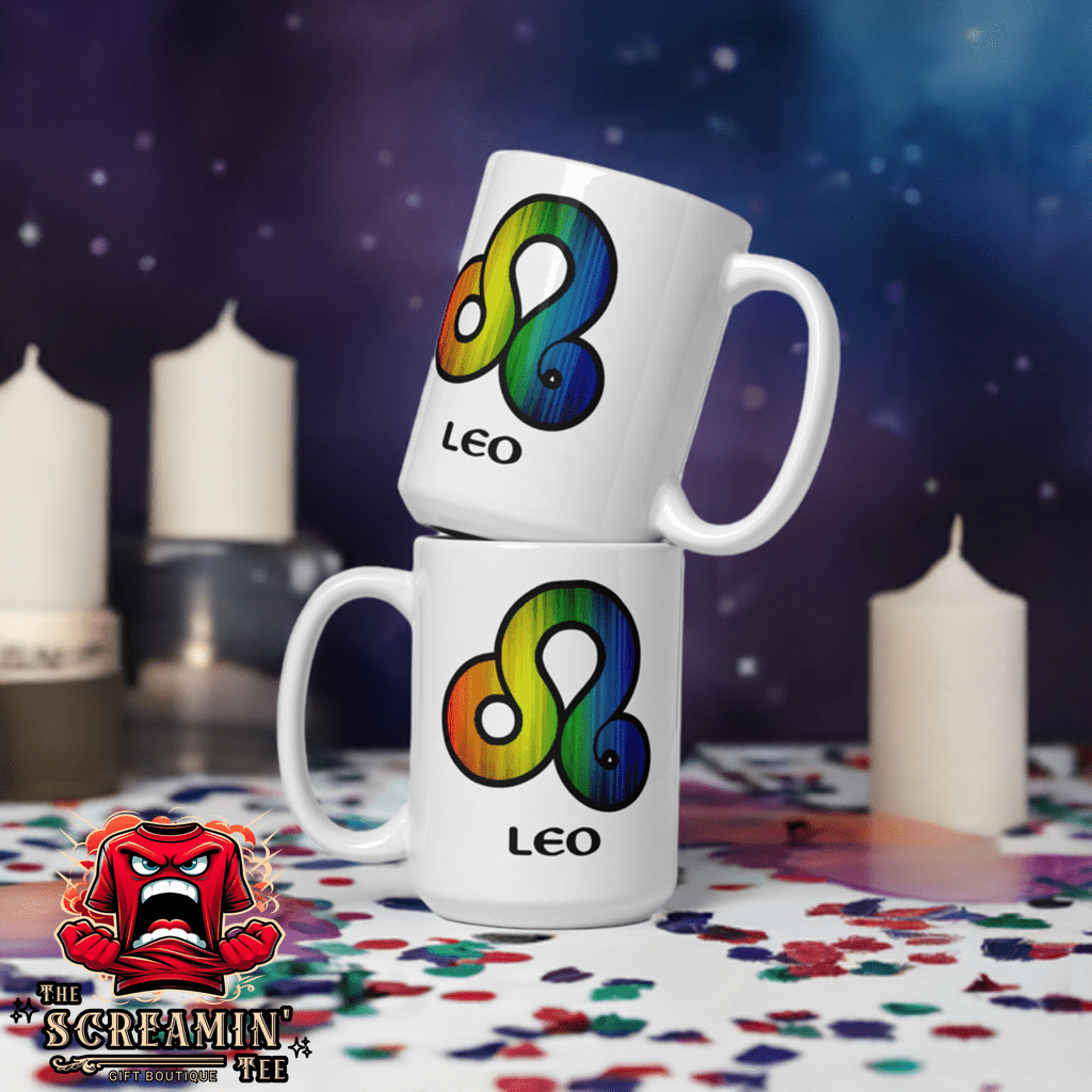 LGBTQ ZODIAC MUG - LEO - The Screamin' Tee