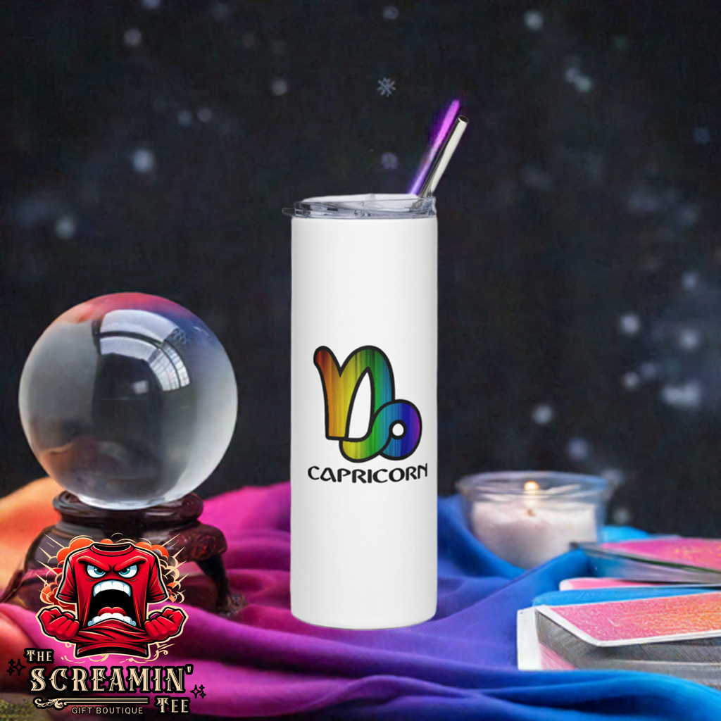 LGBTQ ZODIAC TUMBLER - CAPRICORN - The Screamin' Tee