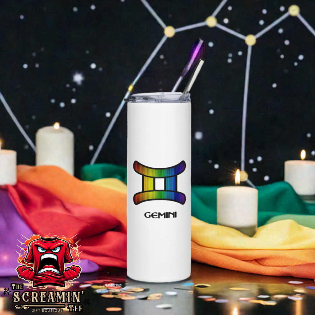 LGBTQ ZODIAC TUMBLER - GEMINI - The Screamin' Tee