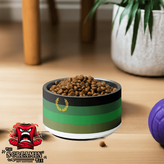 MILITARY FETISH PET BOWL - 18OZ - The Screamin' Tee