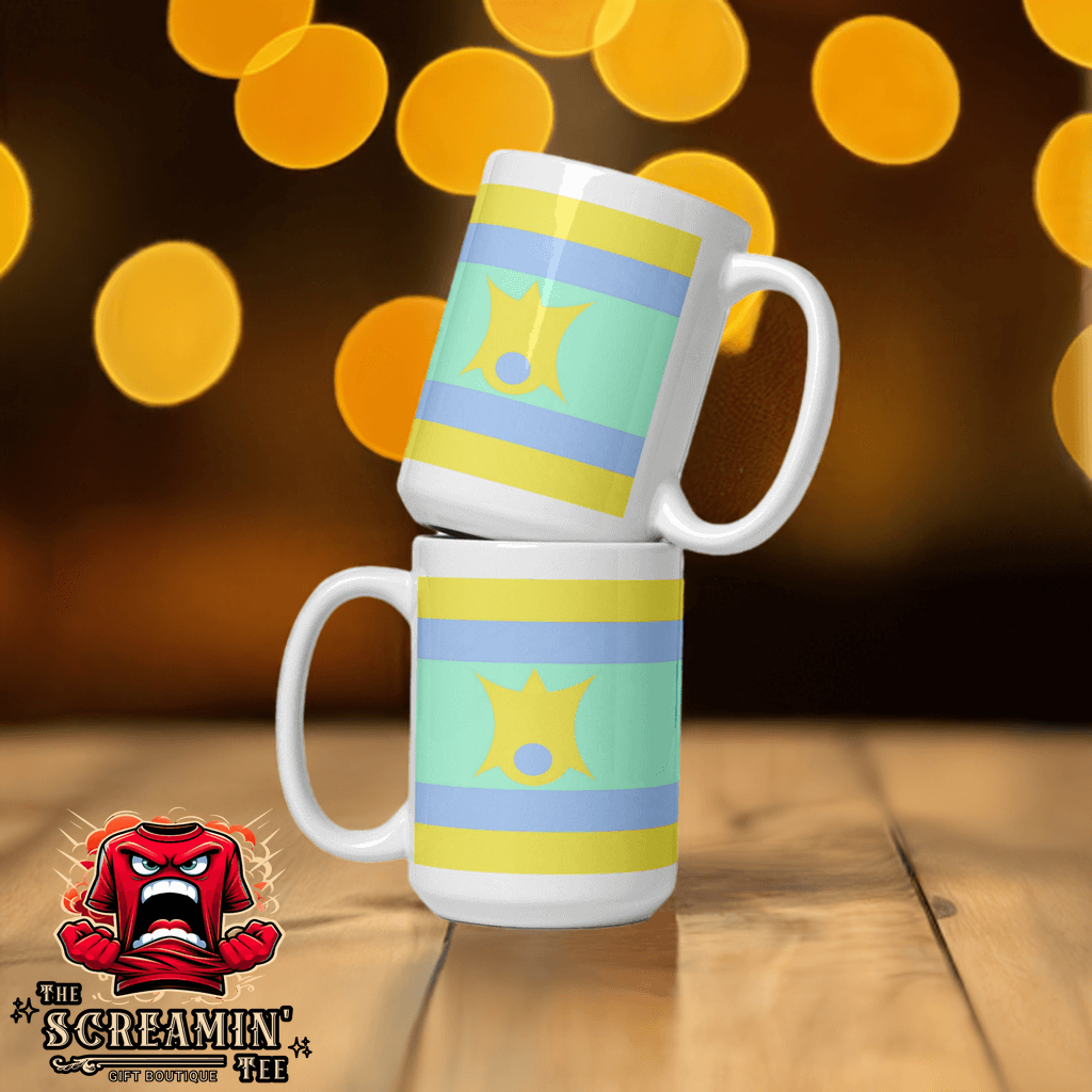 Nofinsexual Pride Mug displayed with a vibrant design, perfect for coffee or tea, showcasing its sturdy ceramic build.