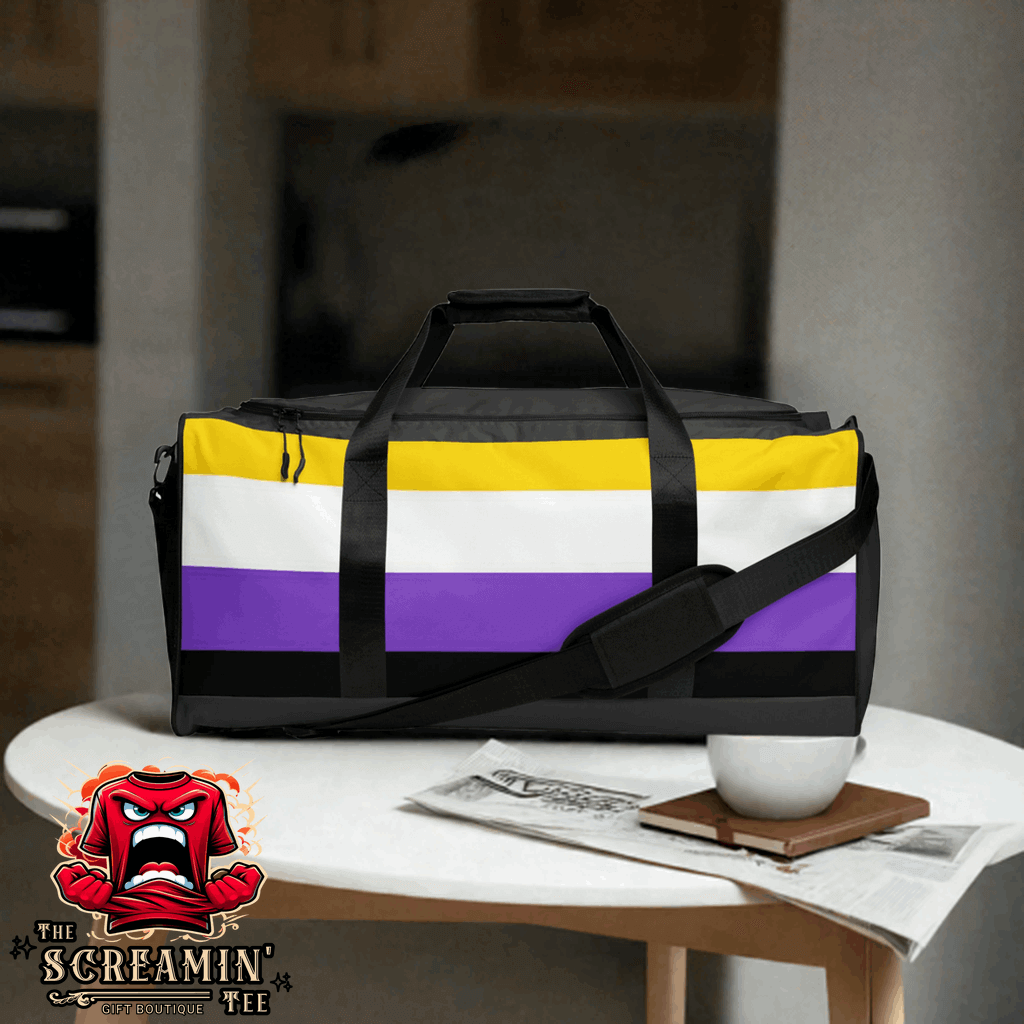 NONBINARY PRIDE DUFFLE BAG