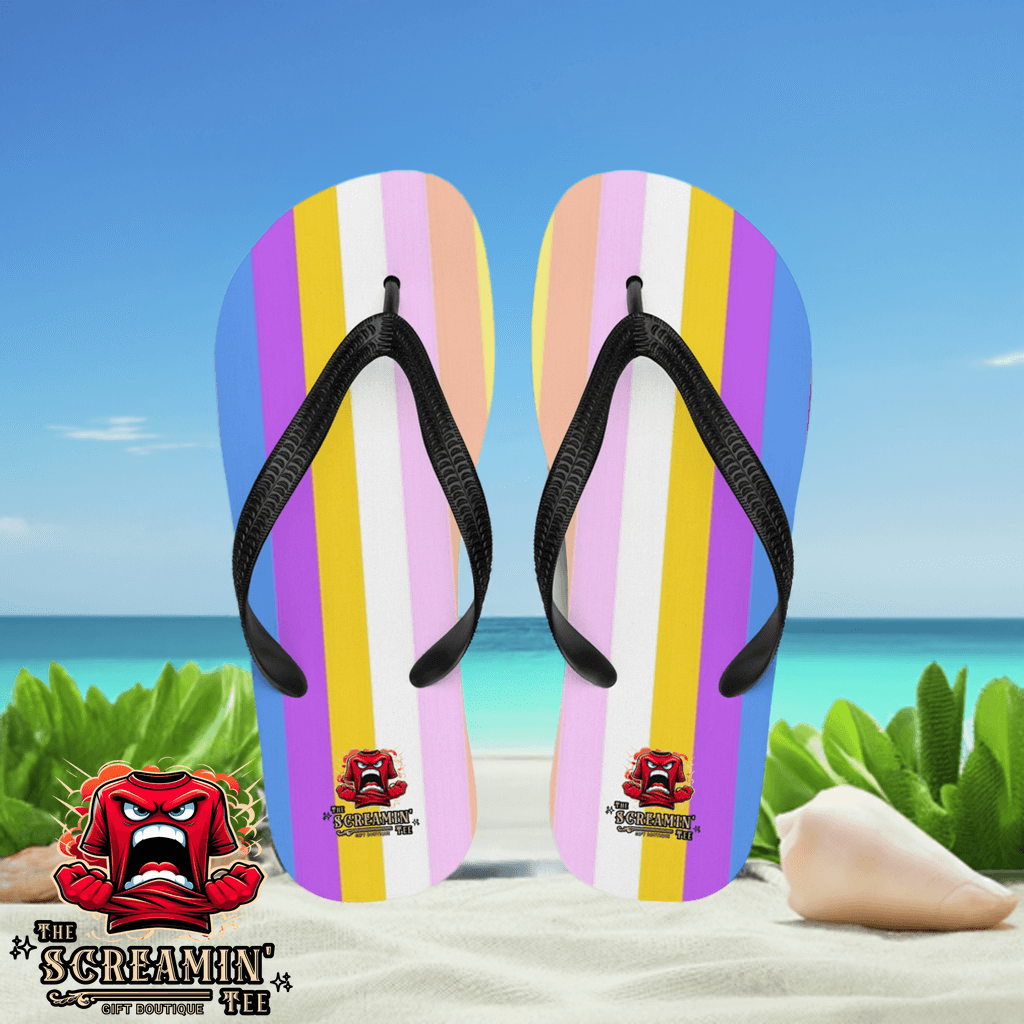Pangender Pride Flip Flops