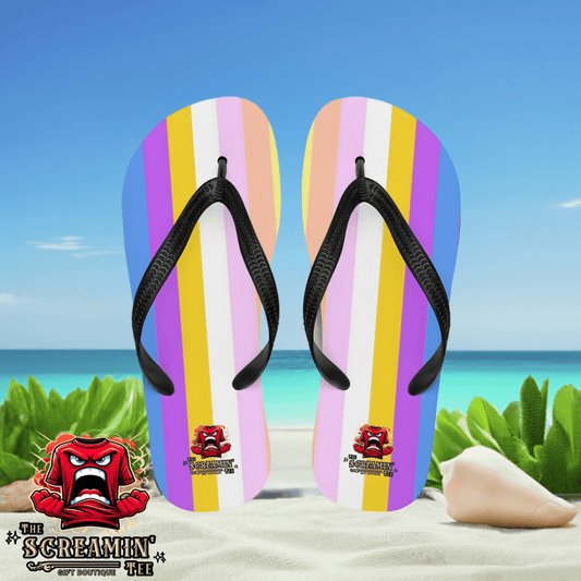 Pangender Pride Flip Flops
