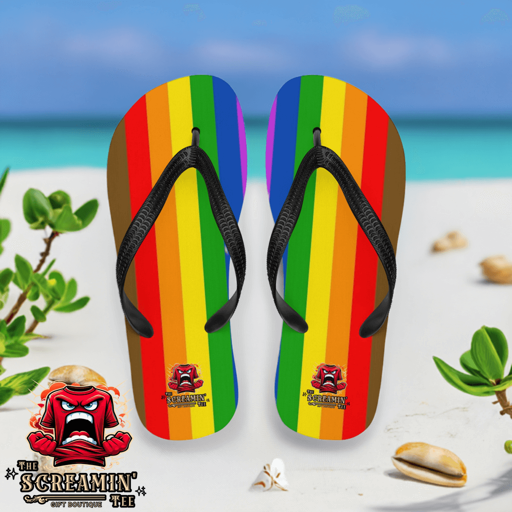 Philadelphia Inclusive Pride Flip Flops (People Of Color)