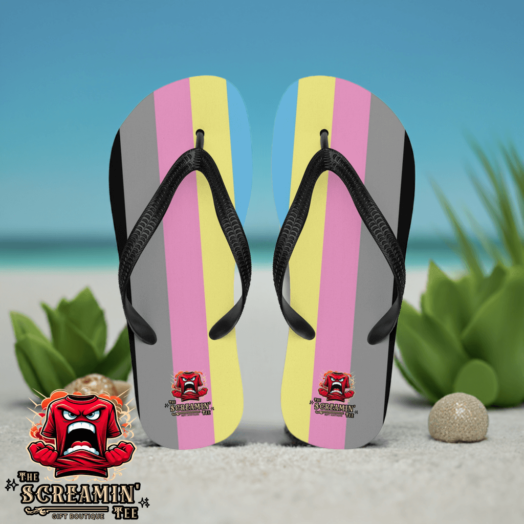 Polygender Pride Flip Flops