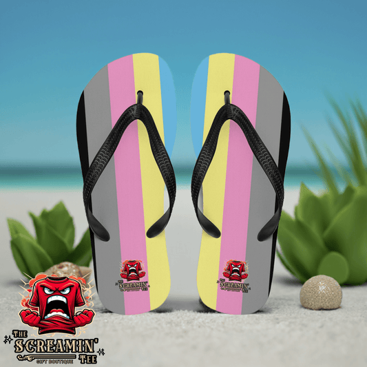 Polygender Pride Flip Flops