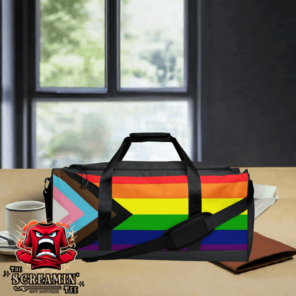 PROGRESS INCLUSIVE PRIDE DUFFLE BAG