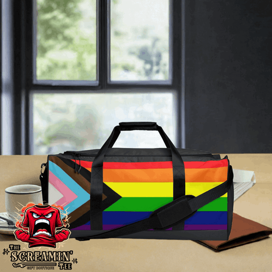 PROGRESS INCLUSIVE PRIDE DUFFLE BAG