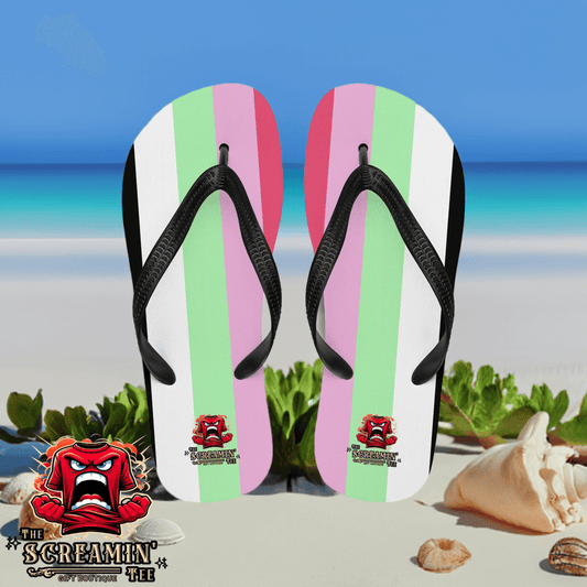 Recipromantic Pride Flip Flops