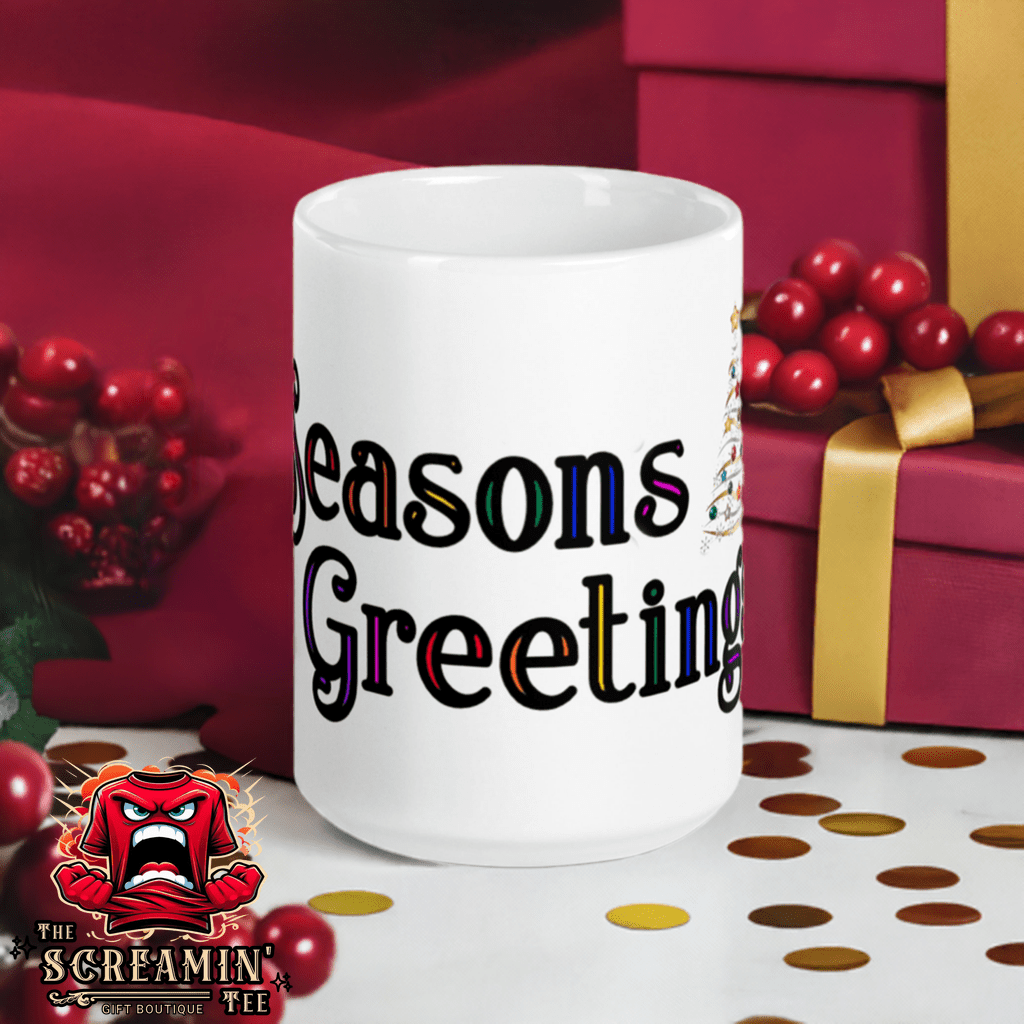 SEASONS GREETINGS MUG - FESTIVE - The Screamin' Tee