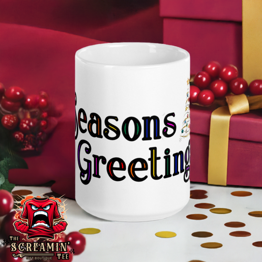 SEASONS GREETINGS MUG - FESTIVE