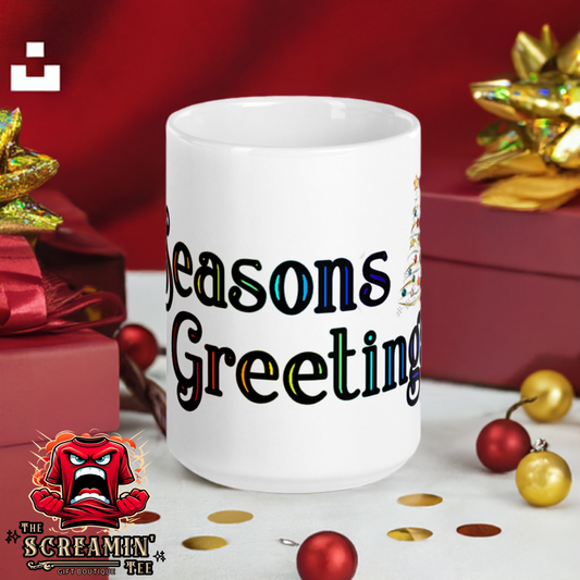 SEASONS GREETINGS MUG - RAINBOW