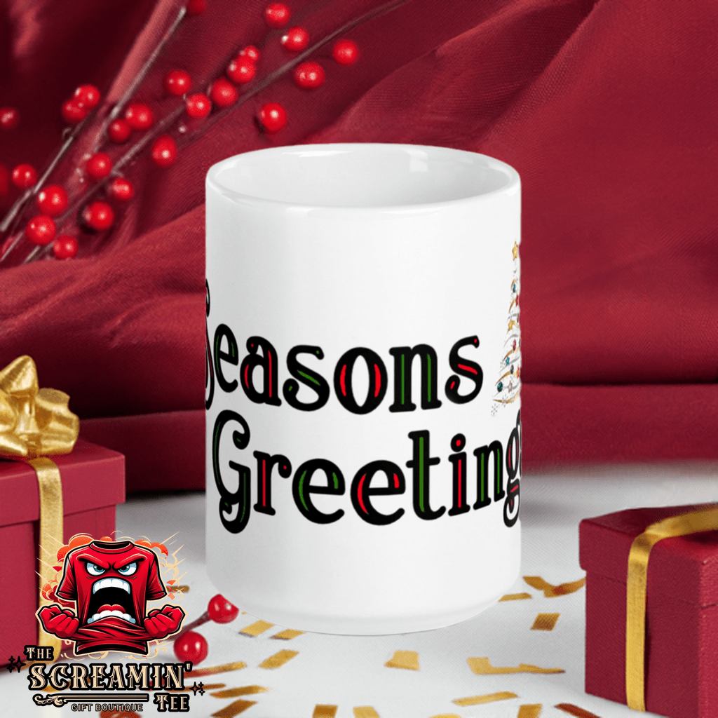 SEASONS GREETINGS MUG - TRADITIONAL - The Screamin' Tee