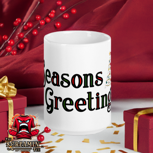 SEASONS GREETINGS MUG - TRADITIONAL