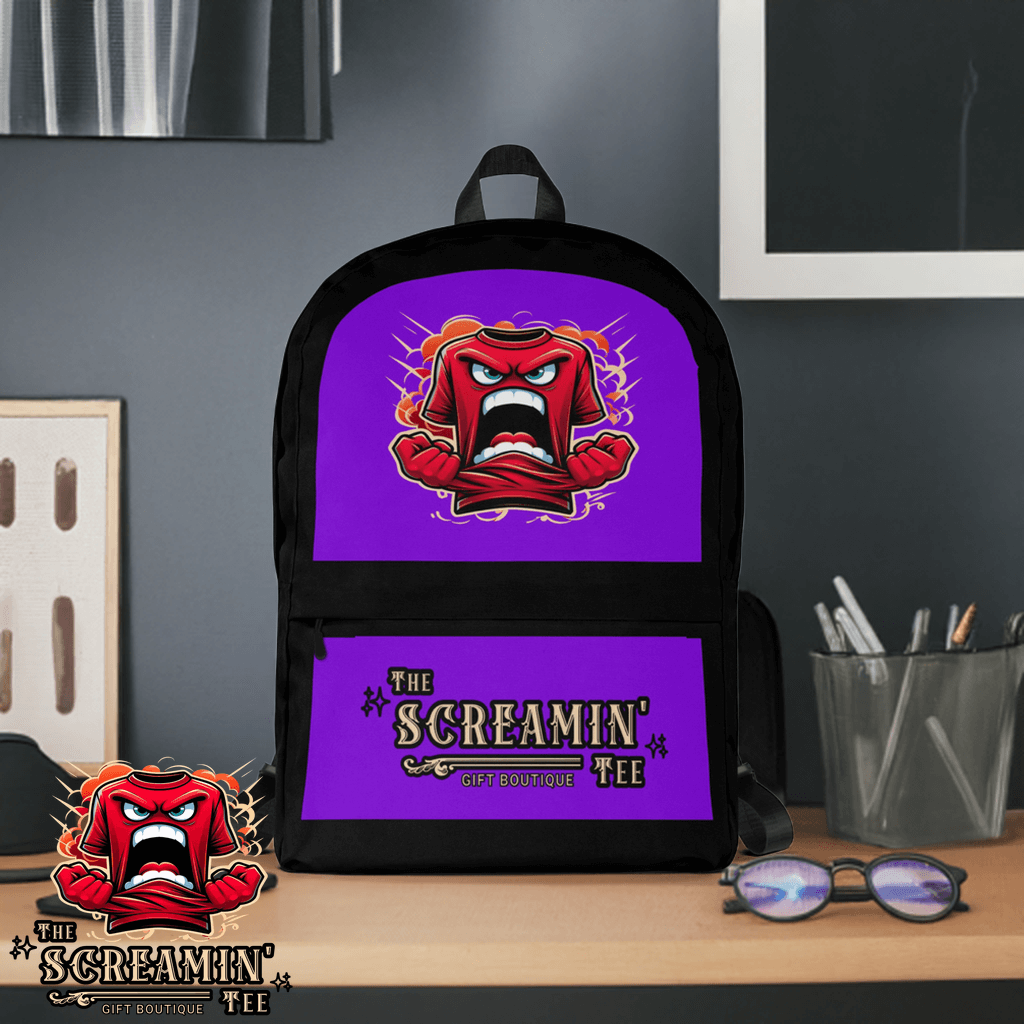 The Screamin' Tee Backpack | Tanzanite Logo