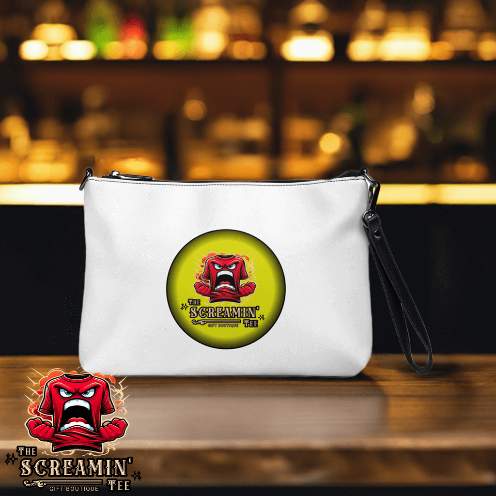 The Screamin' Tee Crossbody Bag | Citrine Logo (White)
