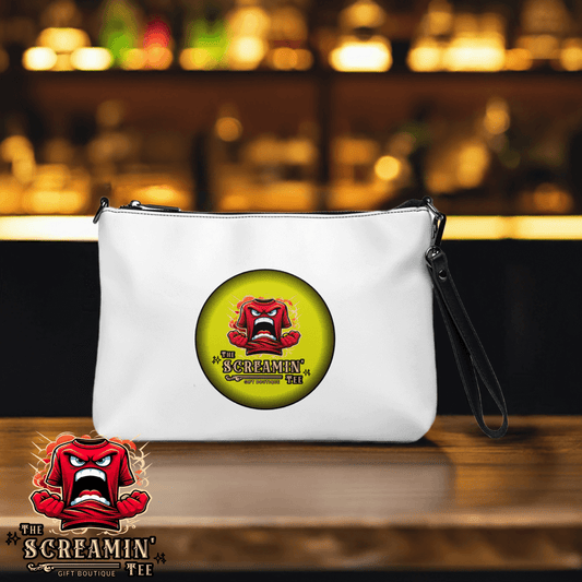 The Screamin' Tee Crossbody Bag | Citrine Logo (White)