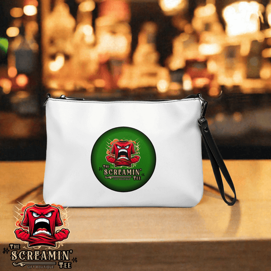 The Screamin' Tee Crossbody Bag | Emerald Logo (White)