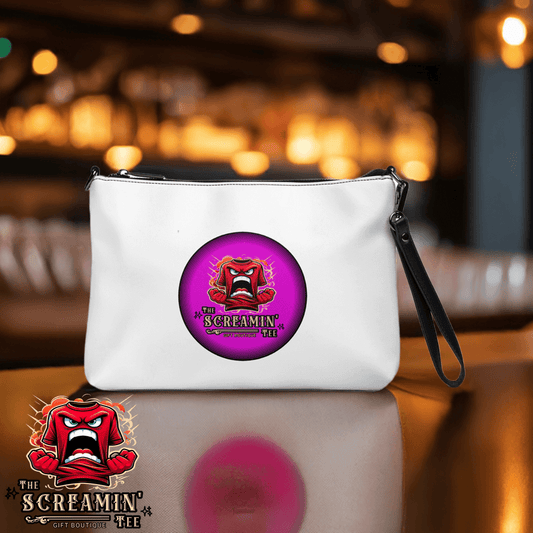 The Screamin' Tee Crossbody Bag | Garnet Logo (White)