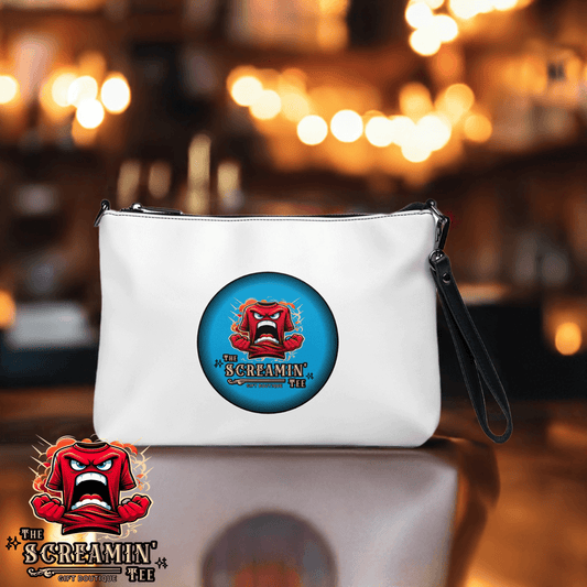 The Screamin' Tee Crossbody Bag | Lapis Logo (White)