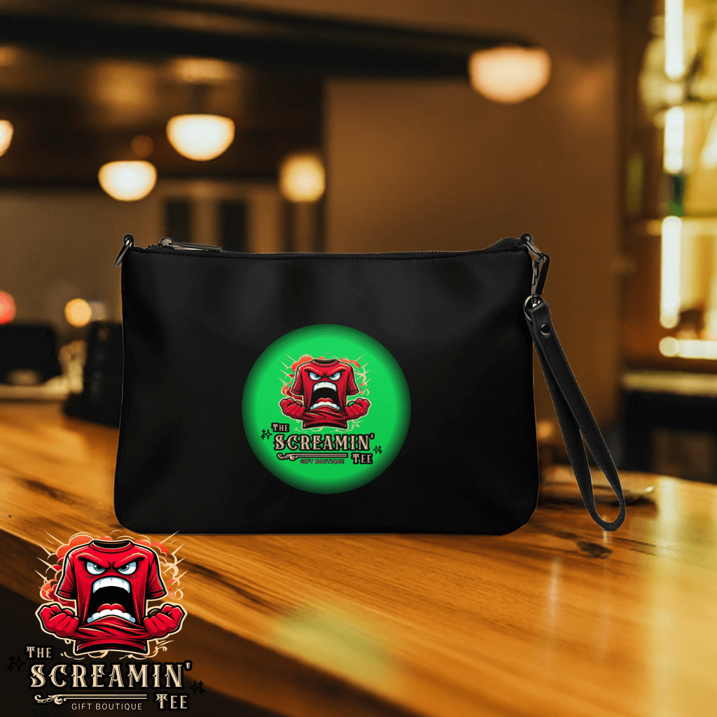 The Screamin' Tee Crossbody Bag | Peridot Logo (Black)