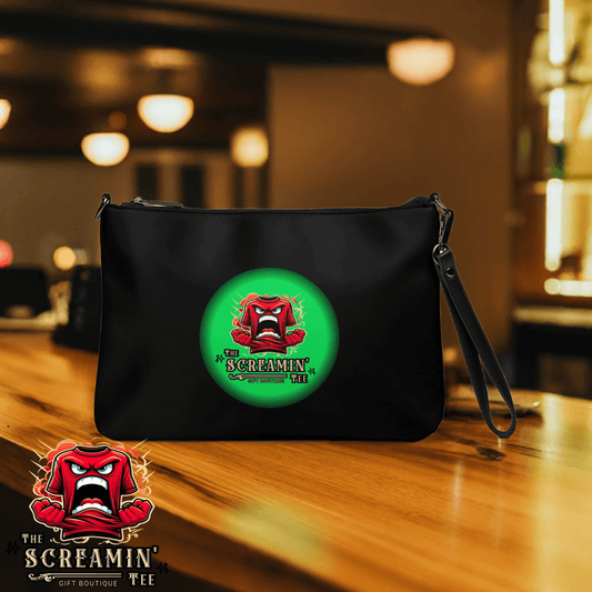 The Screamin' Tee Crossbody Bag | Peridot Logo (Black)