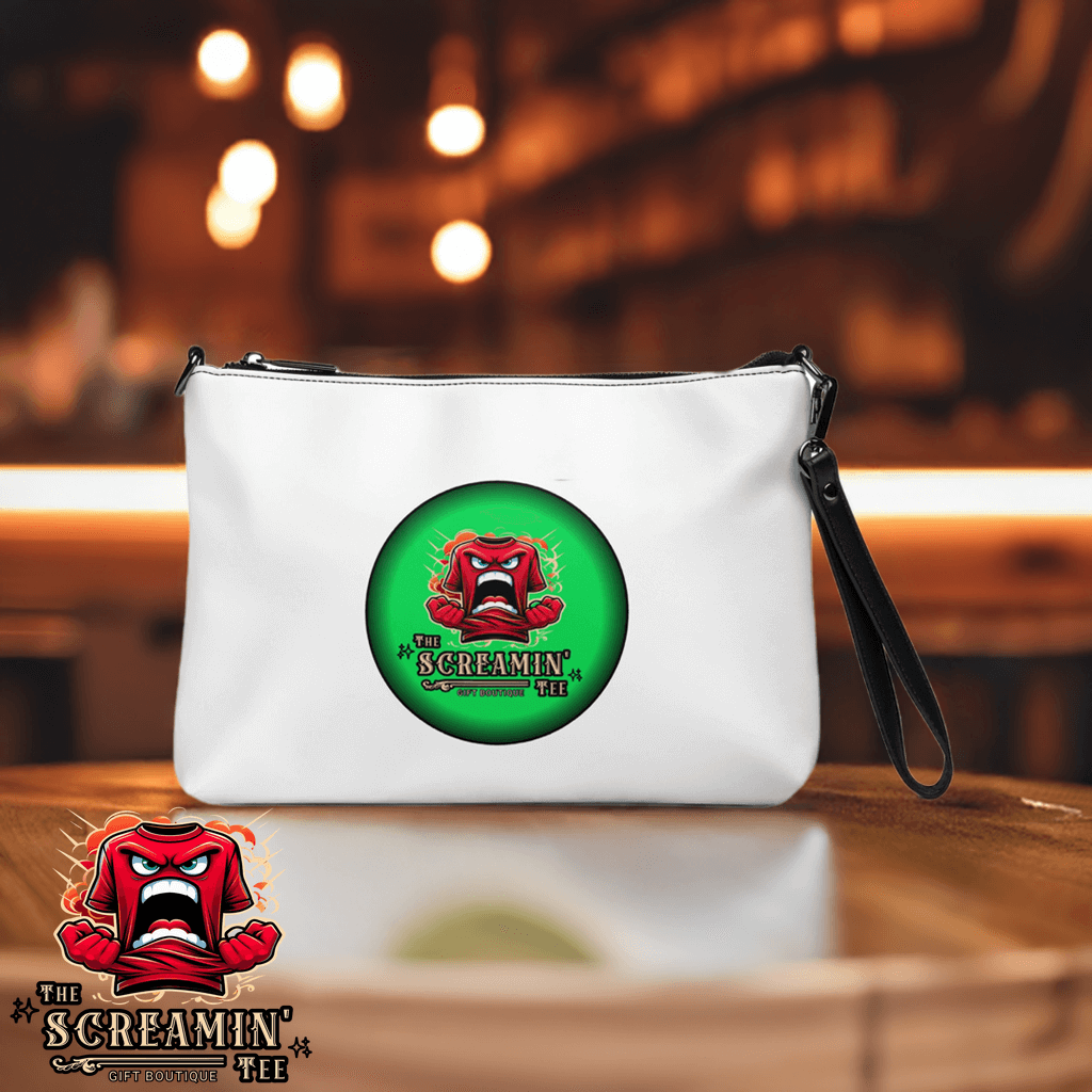 The Screamin' Tee Crossbody Bag | Peridot Logo (White)