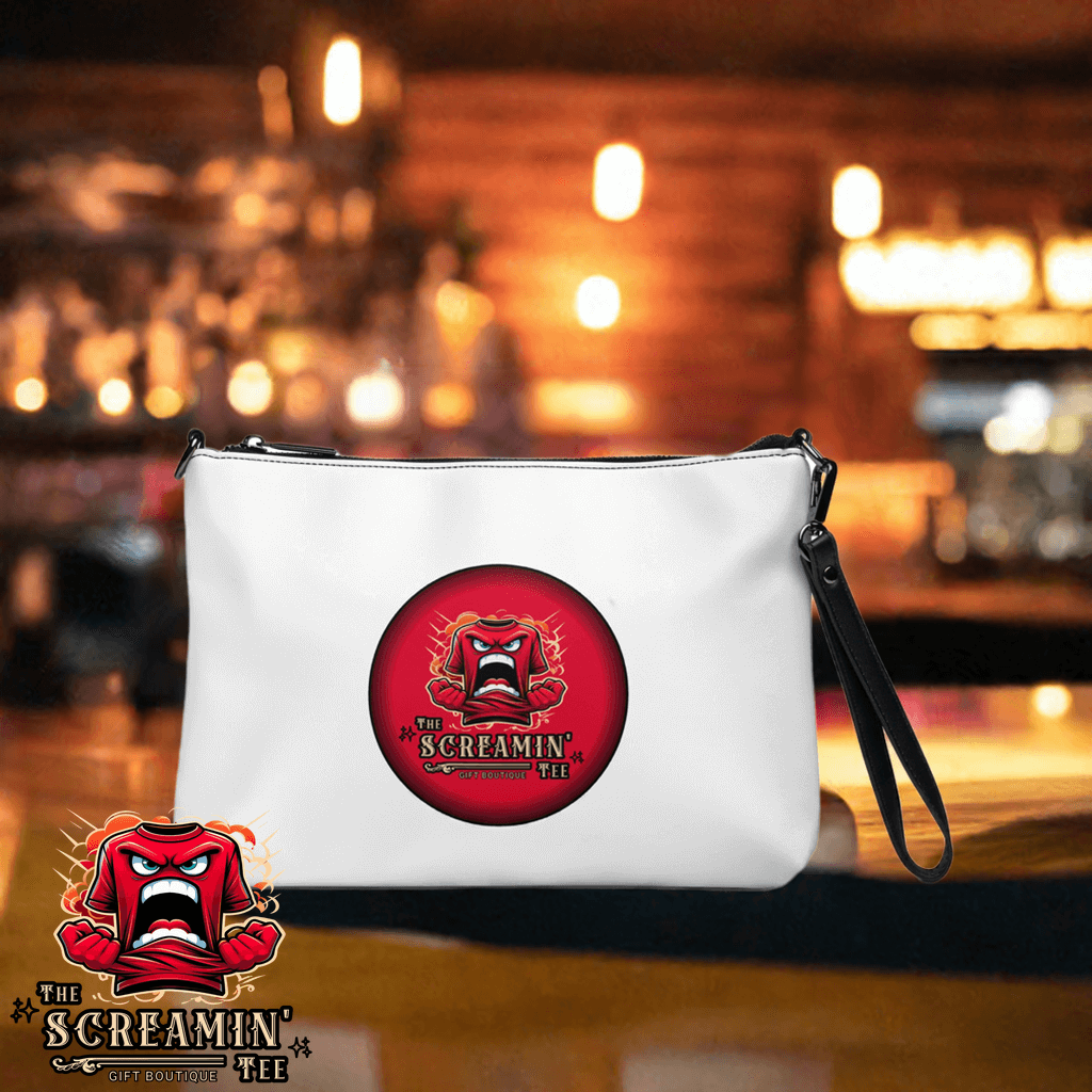 The Screamin' Tee Crossbody Bag | Ruby Logo (White)