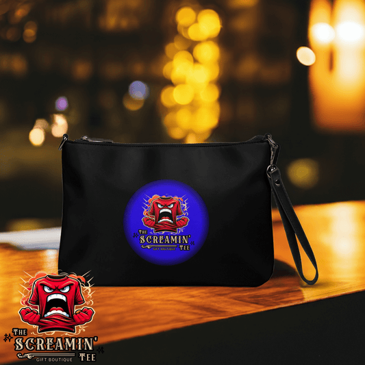 The Screamin' Tee Crossbody Bag | Sapphire Logo (Black)