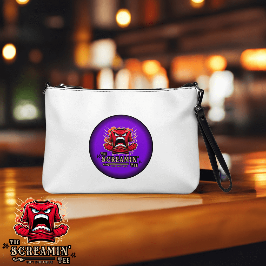 The Screamin' Tee Crossbody Bag | Tanzanite Logo (White)