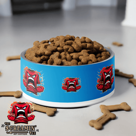The Screamin' Tee Pet Bowl | Lapis 32Oz
