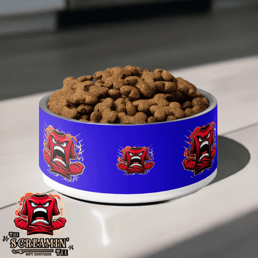 The Screamin' Tee Pet Bowl | Sapphire 32Oz