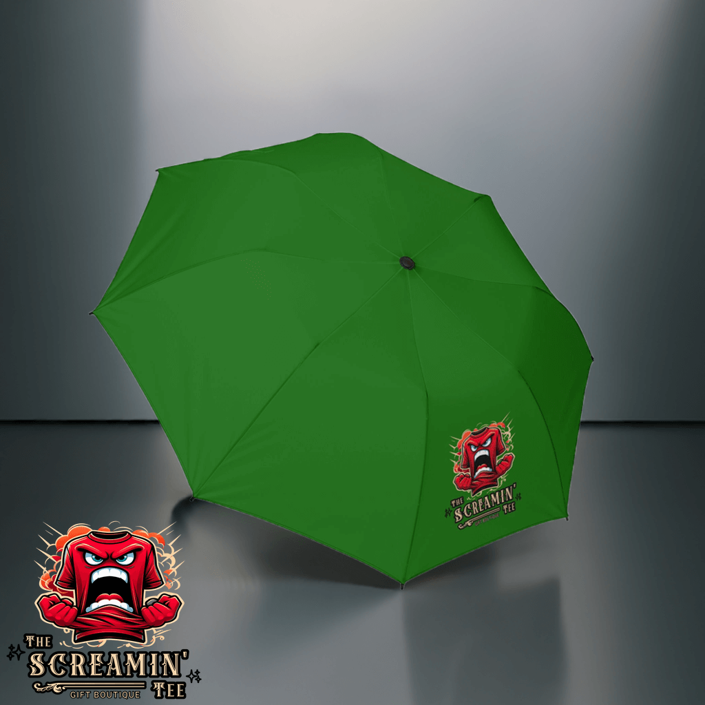 The Screamin' Tee Foldable Umbrella | Emerald