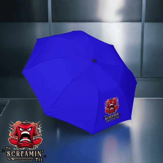 The Screamin' Tee Foldable Umbrella | Sapphire