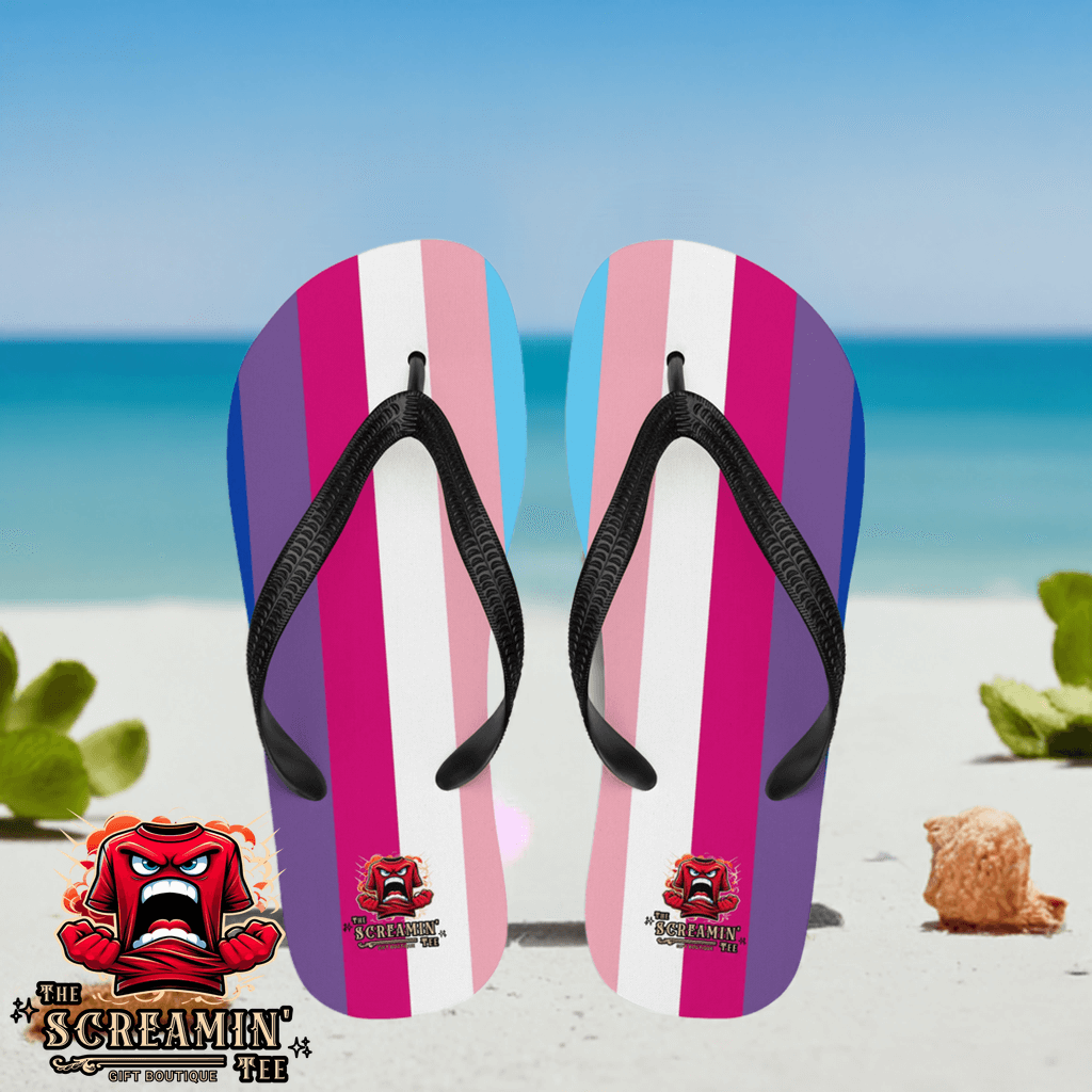 Transgender Bisexual III Pride Flip Flops