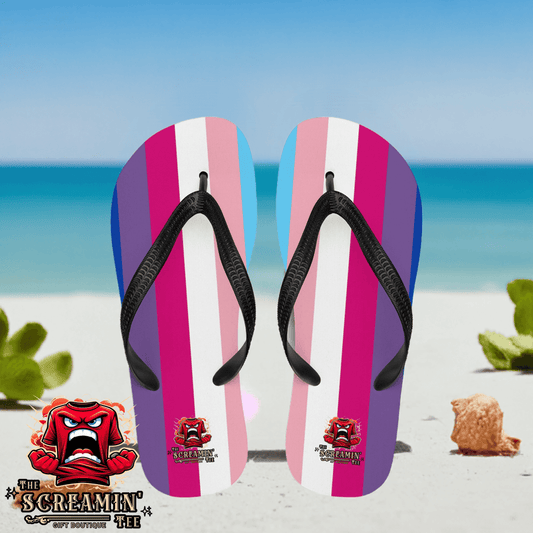 Transgender Bisexual III Pride Flip Flops