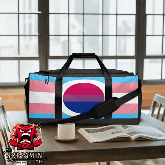 TRANSGENDER BISEXUAL PRIDE I DUFFLE BAG