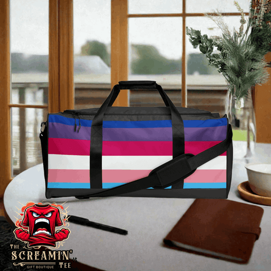 TRANSGENDER BISEXUAL PRIDE III DUFFLE BAG
