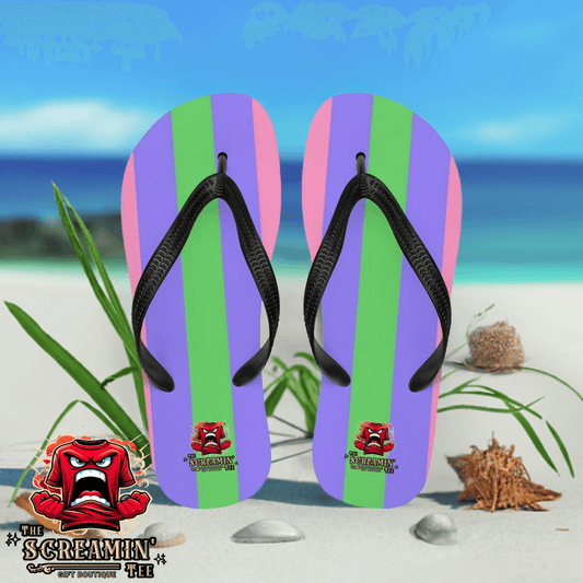 Trigender Pride Flip Flops