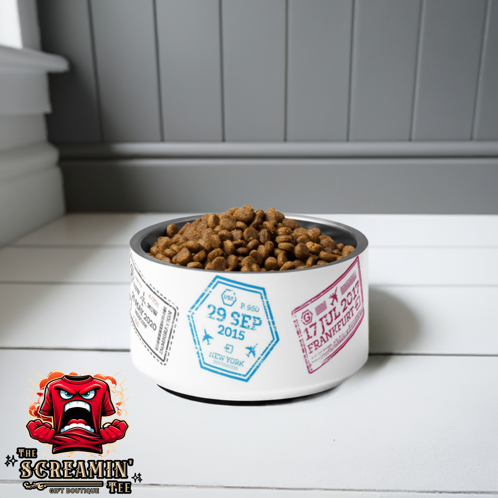 WORLD TRAVELER PET BOWL - 18OZ - The Screamin' Tee